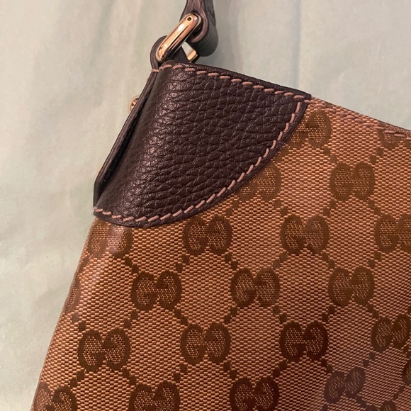 Gucci GG Crystal Glossy Shoulder Bag Hobo Bag 272386 521753 04 - Picture 5 of 15